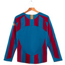2005-2006 Maillot Barcelone Domicile Rétro  Manches Longues