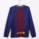 2017-2018 Maillot Barcelone Domicile Rétro  Manches Longues