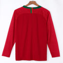 2018 Portugal Domicile maillot Retro Manches Longues