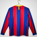 2010-2011 Maillot Barcelone Domicile Rétro  Manches Longues